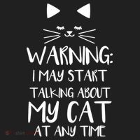 Warning I May Start Talking About My Cat Women's Sweatshirt thumb 2