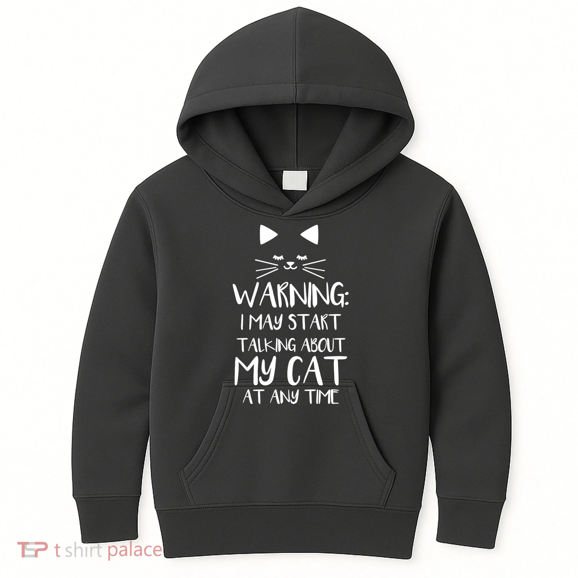 Warning I May Start Talking About My Cat Kids Hoodie