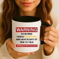 Warning Im Retired Approach With Caution Coffee Mug thumb 3