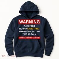 Warning Im Retired Approach With Caution Hoodie thumb 0
