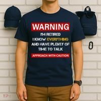 Warning Im Retired Approach With Caution T-Shirt thumb 6