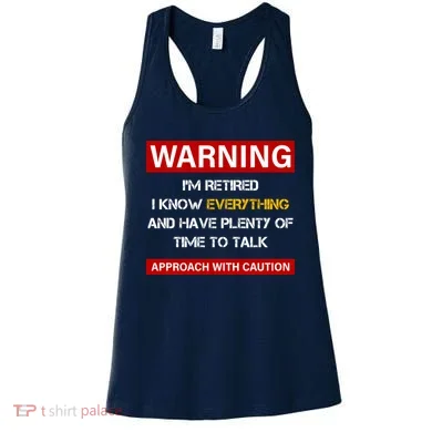 Warning Im Retired Approach With Caution Women's Tank Top