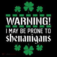 Warning! May Be Prone to Shenanigans Irish Clovers Backpack thumb 2
