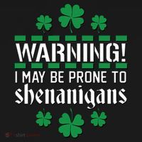 Warning! May Be Prone to Shenanigans Irish Clovers Tank Top thumb 6