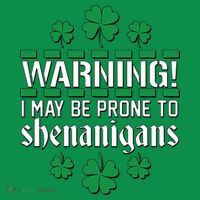 Warning! May Be Prone to Shenanigans Irish Clovers Toddler Hoodie thumb 2