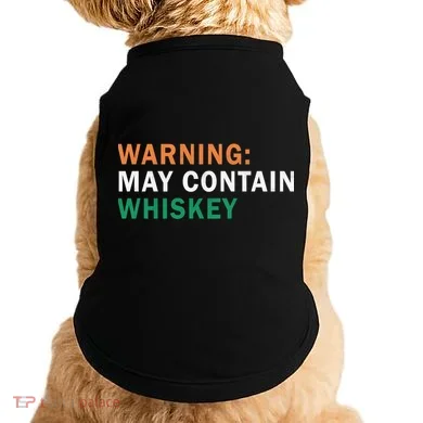 Warning May Contain Whiskey Doggie Tank