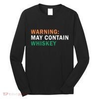Warning May Contain Whiskey Long Sleeve Shirt thumb 0