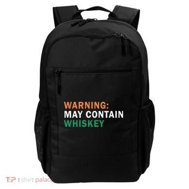 Warning May Contain Whiskey Backpack