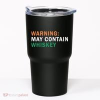 Warning May Contain Whiskey Tumbler thumb 0