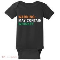 Warning May Contain Whiskey Baby Bodysuit thumb 0