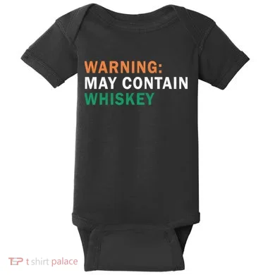 Warning May Contain Whiskey Baby Bodysuit