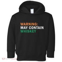 Warning May Contain Whiskey Toddler Hoodie thumb 0