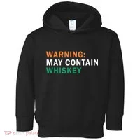 Warning May Contain Whiskey Toddler Hoodie thumb 0