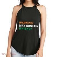 Warning May Contain Whiskey Women's Perfect Tri Rocker Tank thumb 2