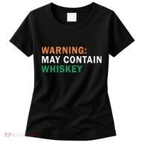 Warning May Contain Whiskey Women's T-Shirt thumb 0