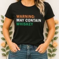 Warning May Contain Whiskey Women's T-Shirt thumb 2