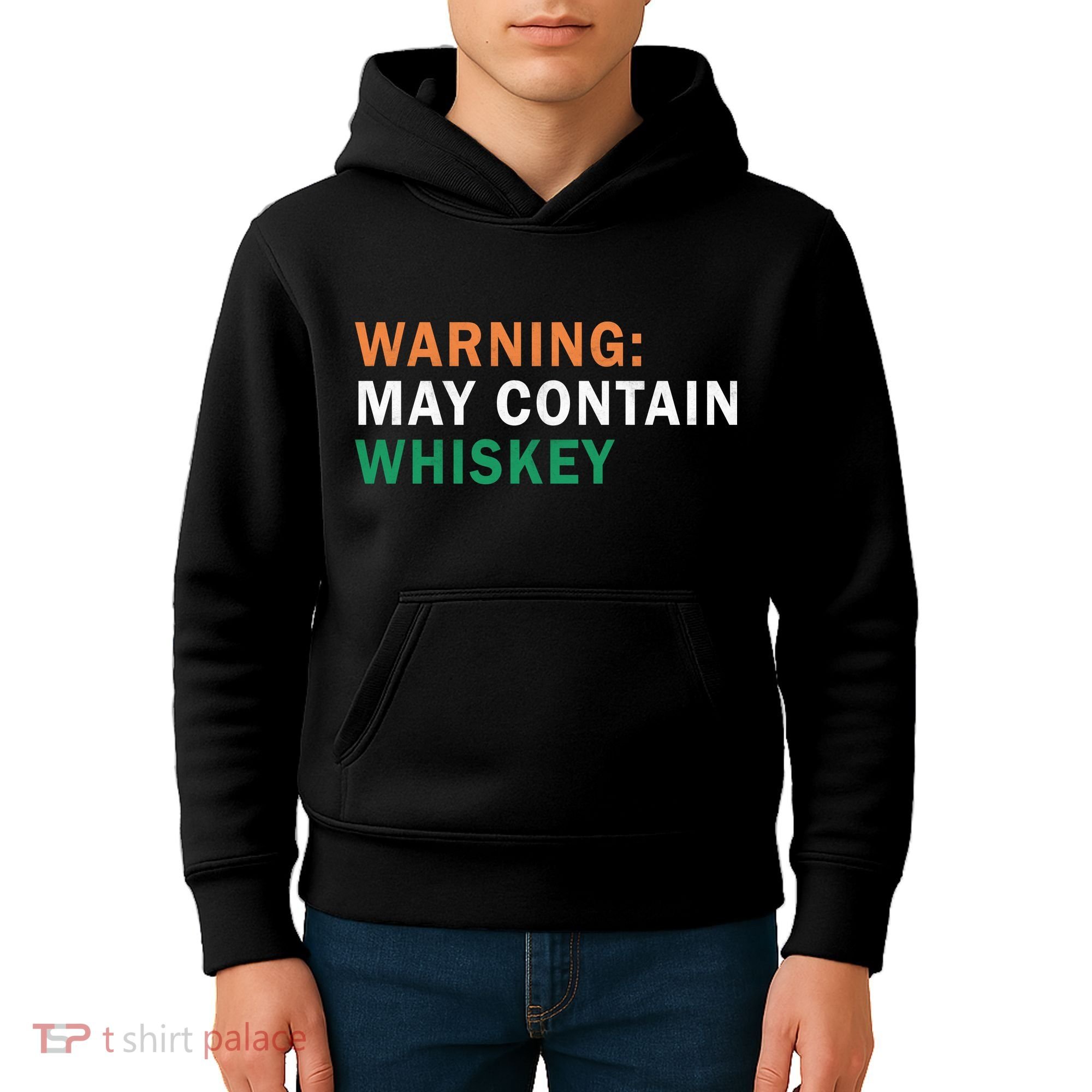 Warning May Contain Whiskey Kids Hoodie