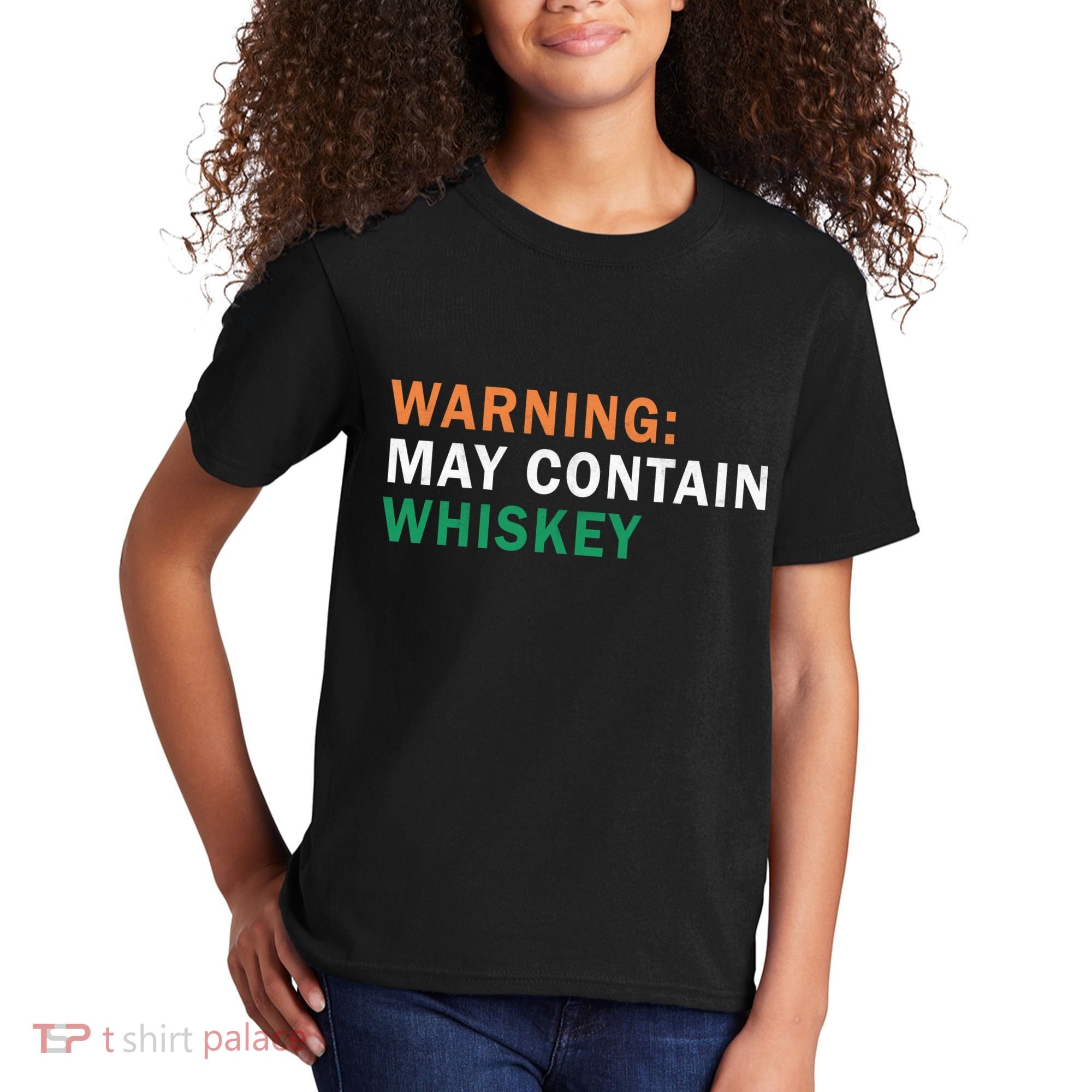 Warning May Contain Whiskey Kids T-Shirt