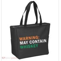 Warning May Contain Whiskey Tote Bag thumb 2