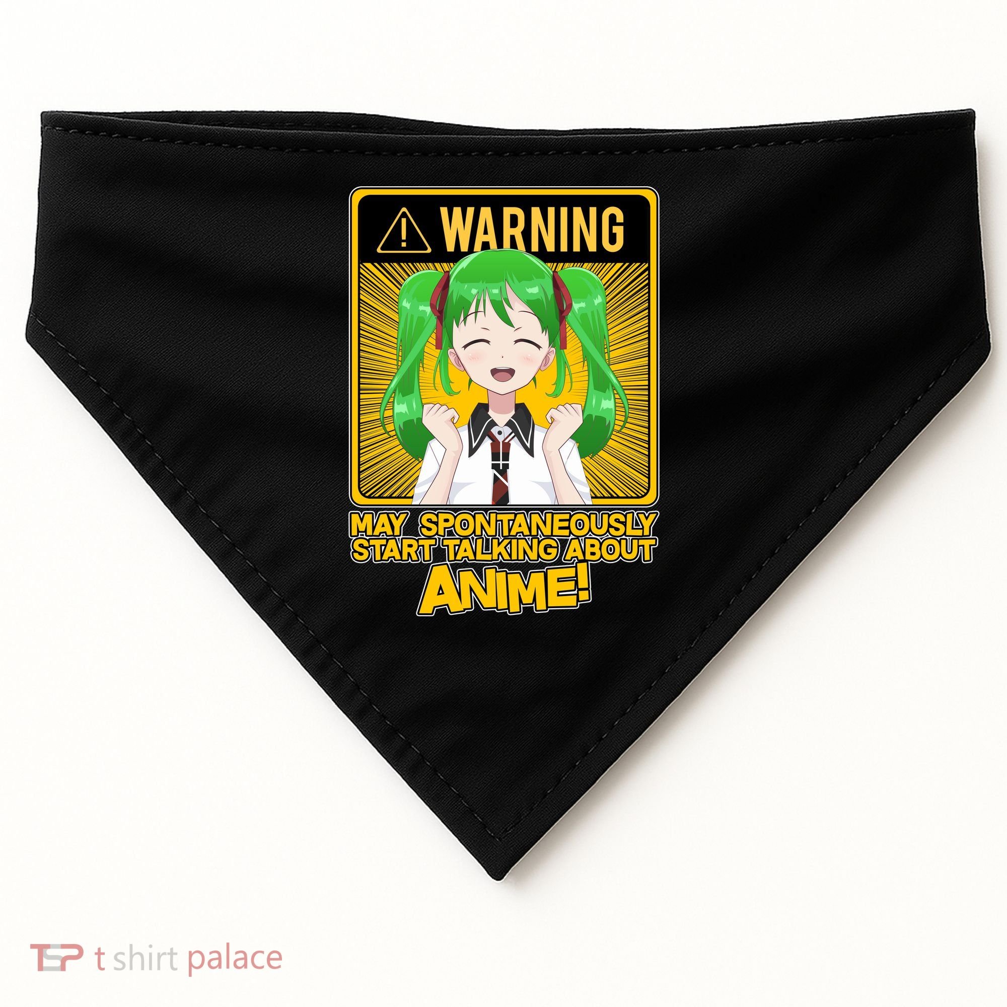 Warning May Spontaneously Start Talking About Anime USA-Made Doggie Bandana