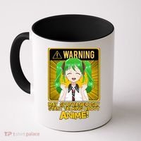 Warning May Spontaneously Start Talking About Anime Coffee Mug thumb 0