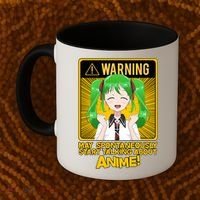 Warning May Spontaneously Start Talking About Anime Coffee Mug thumb 2