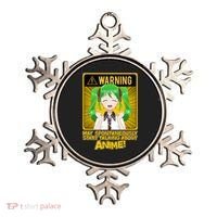 Warning May Spontaneously Start Talking About Anime Ornament thumb 0