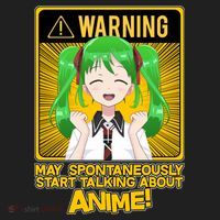 Warning May Spontaneously Start Talking About Anime Hat thumb 2