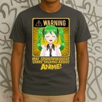 Warning May Spontaneously Start Talking About Anime T-Shirt thumb 3