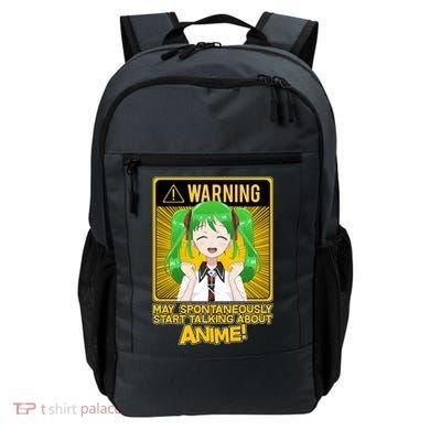 Warning May Spontaneously Start Talking About Anime Backpack
