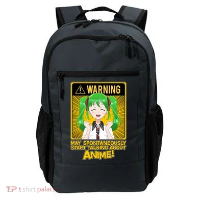 Warning May Spontaneously Start Talking About Anime Backpack
