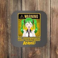 Warning May Spontaneously Start Talking About Anime Coaster thumb 0