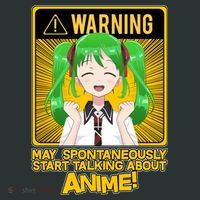 Warning May Spontaneously Start Talking About Anime Coaster thumb 2