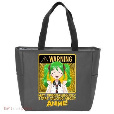 Warning May Spontaneously Start Talking About Anime Tote Bag