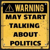 Warning May Start Talking About Politics Women's Sweatshirt thumb 2