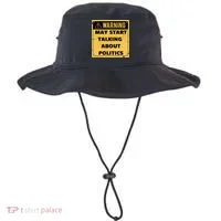 Warning May Start Talking About Politics Bucket Hat thumb 0