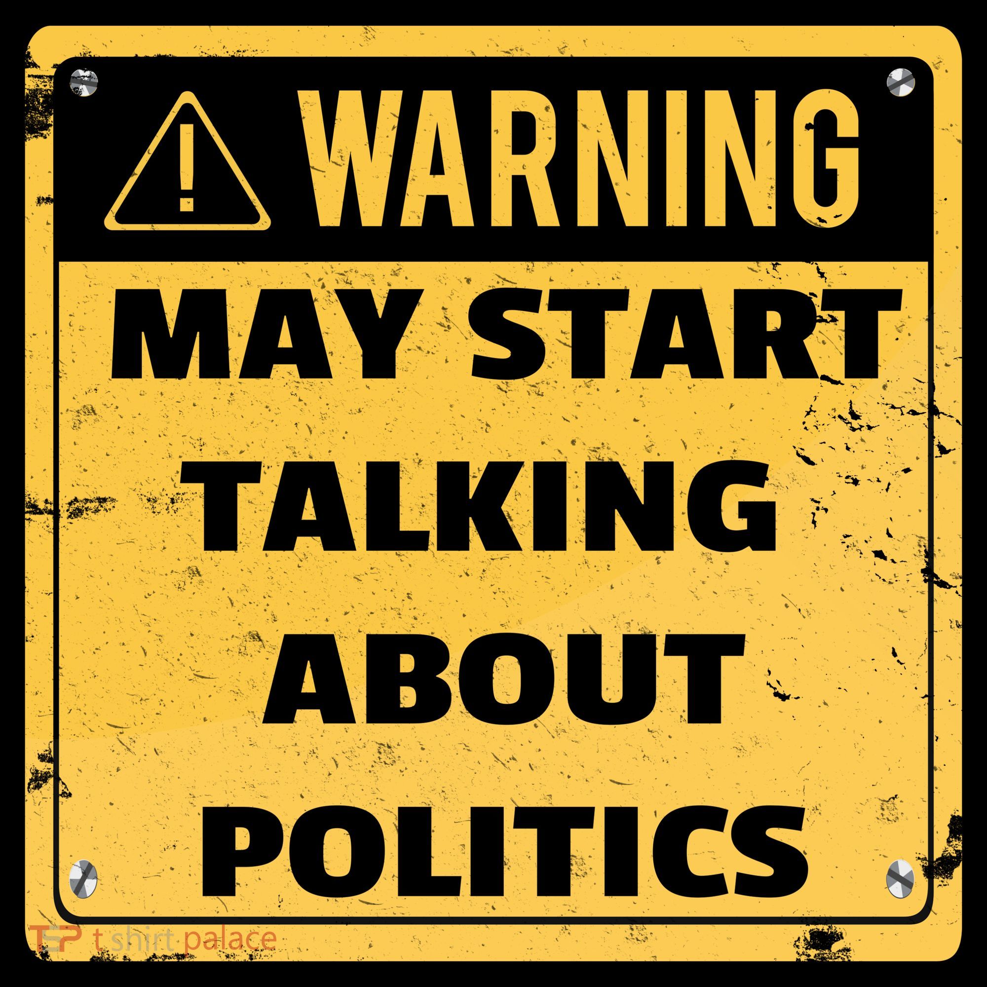 Warning May Start Talking About Politics Bucket Hat