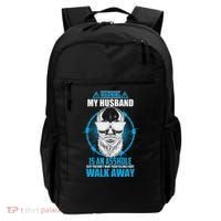 Warning My Husband Is An Asshole Walk Away Backpack thumb 0