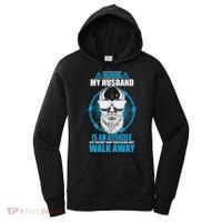 Warning My Husband Is An Asshole Walk Away Women's Hoodie thumb 0