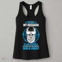 Warning My Husband Is An Asshole Walk Away Women's Tank Top thumb 3
