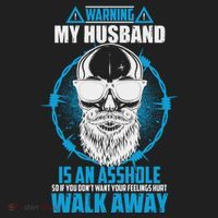 Warning My Husband Is An Asshole Walk Away Hat thumb 2