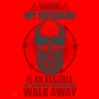 Warning My Husband Is An Asshole Walk Away Santa Hat thumb 1