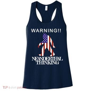 Warning Neanderthal Thinking Bigfoot Women's Tank Top