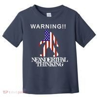 Warning Neanderthal Thinking Bigfoot Toddler T-Shirt thumb 0
