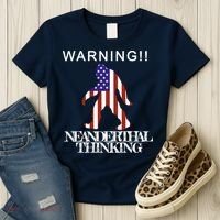 Warning Neanderthal Thinking Bigfoot Women's T-Shirt thumb 3