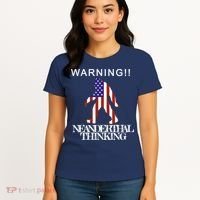 Warning Neanderthal Thinking Bigfoot Women's T-Shirt thumb 4