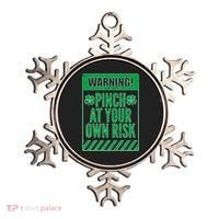 Warning Pinch At Your Own Risk Ornament thumb 0