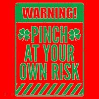 Warning Pinch At Your Own Risk Santa Hat thumb 1