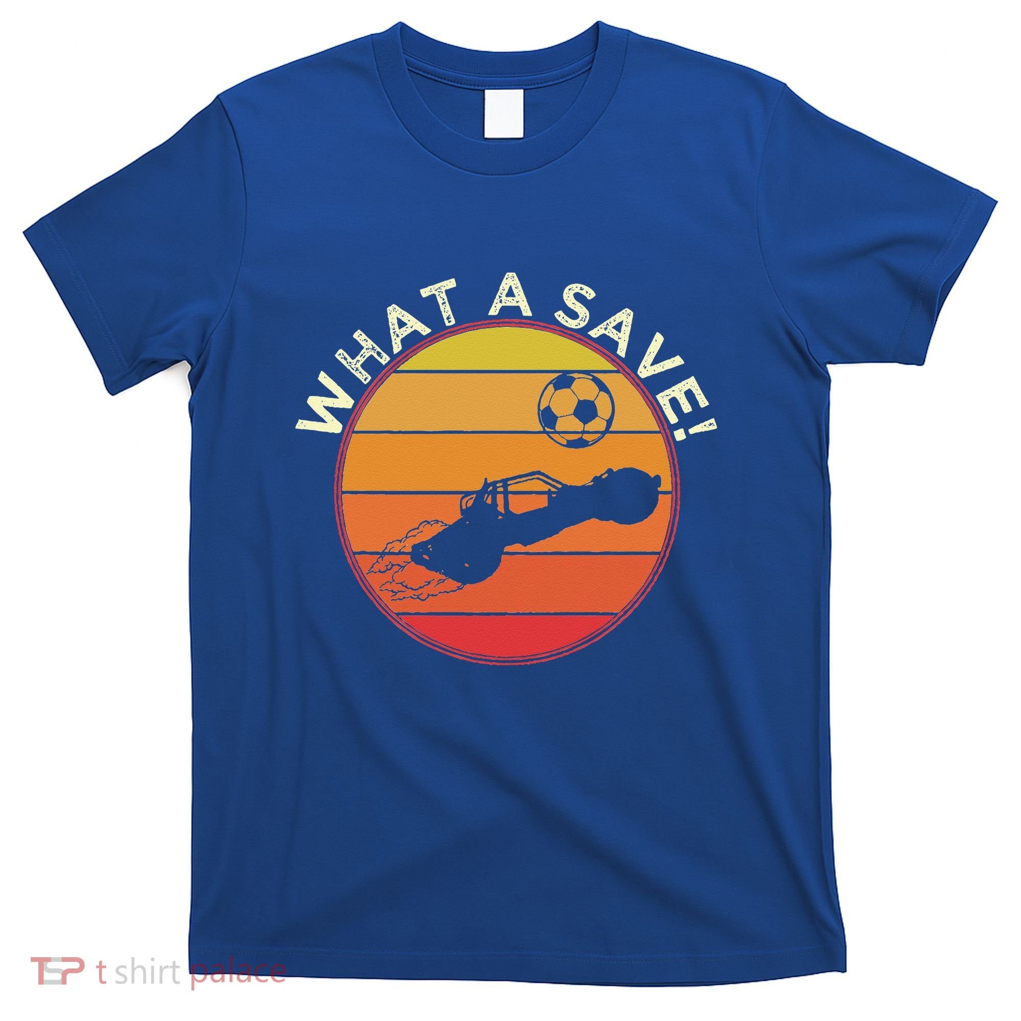 What A Save Vintage Retro Rocket Soccer Car League T-Shirt