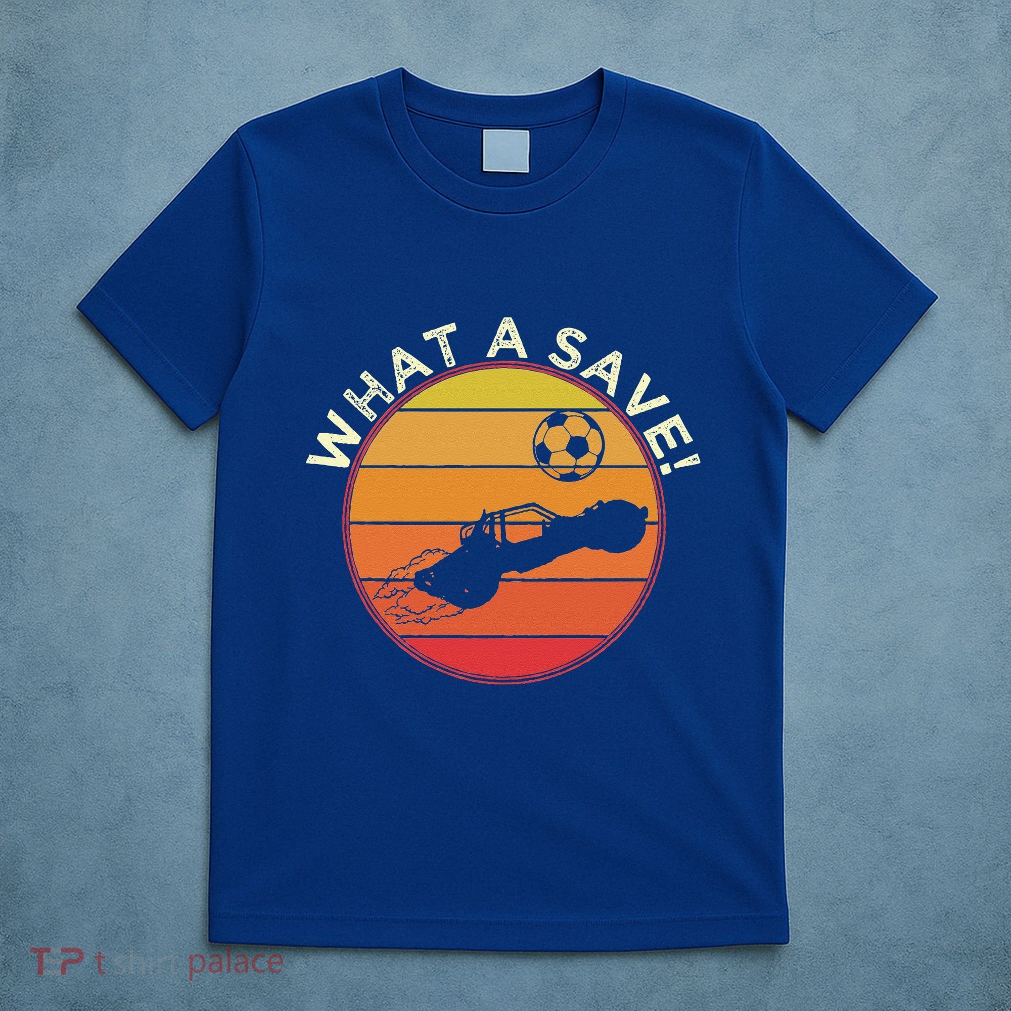 What A Save Vintage Retro Rocket Soccer Car League T-Shirt